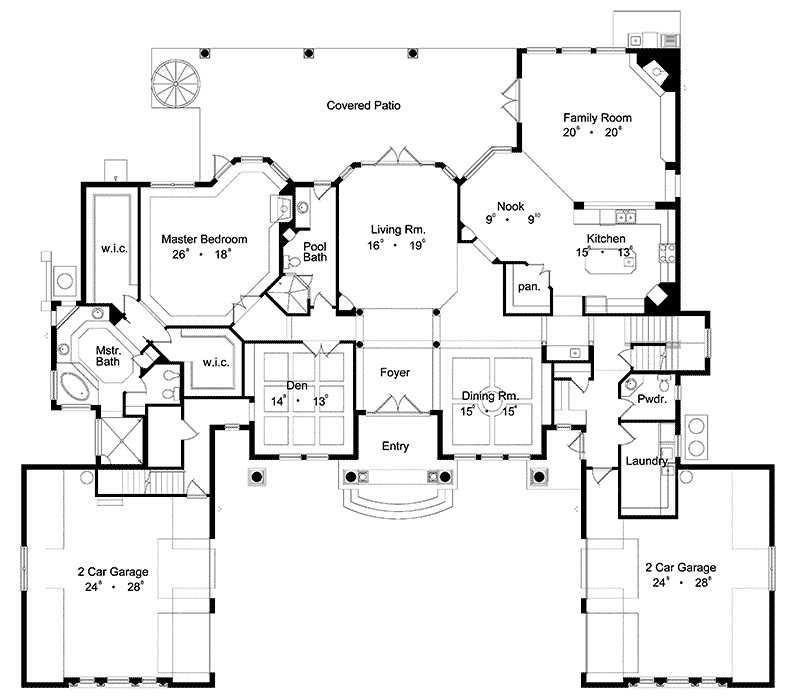 Palmetto Park Mediterranean Home Plan 047D-0097 - Shop House Plans and More