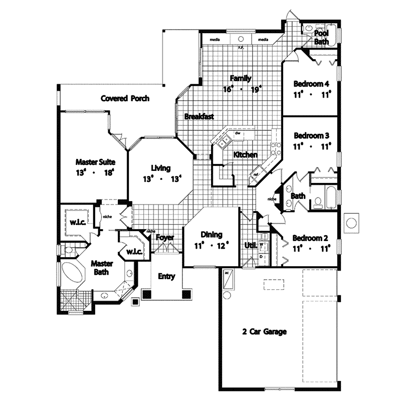 Fairbanks Bay Florida Home Plan 047D-0127 - Search House Plans and More