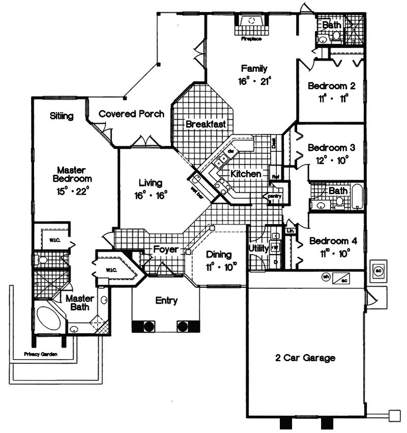 Hanson Sunbelt Stucco Home Plan 047D-0130 - Search House Plans and More