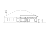 Southwestern House Plan Rear Elevation - Wynehaven Luxury Florida Home 048D-0004 - Shop House Plans and More