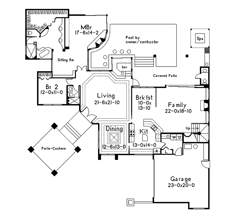 Royalspring Modern Sunbelt Home Plan 048D-0007 - Shop House Plans and More