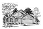House Plan Front of Home 051D-0004