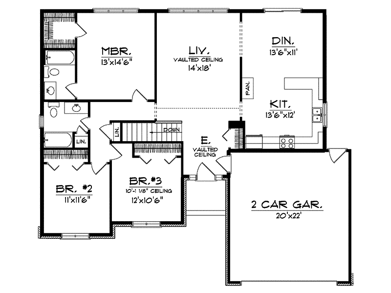 Azalea Park Ranch Home Plan 051D 0008 Search House Plans And More