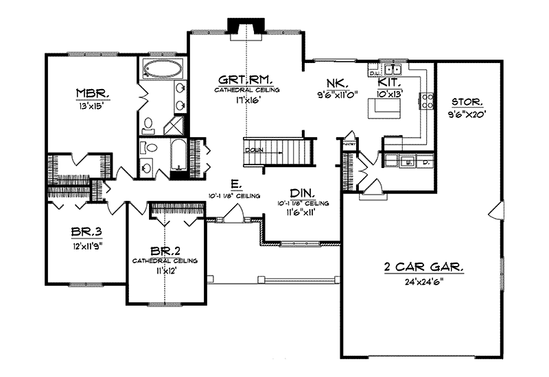 Winter Pines Traditional Home Plan 051D0010 House Plans