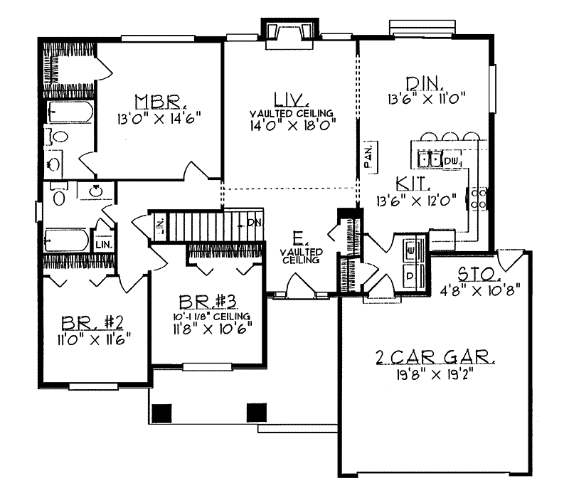 Mendota Spring Ranch Home Plan 051D-0061 - Shop House Plans and More