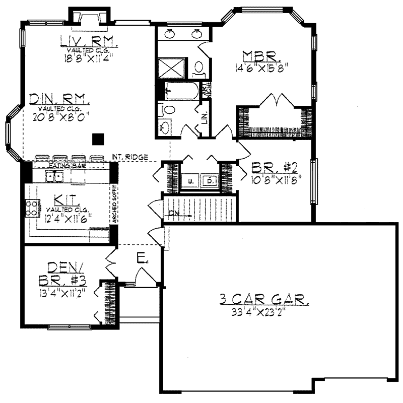 Crawford Creek Ranch Home Plan 051D-0064 - Search House Plans and More