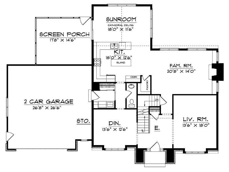 Moonstone Georgian Home Plan 051D-0128 - Shop House Plans and More