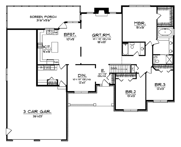 Ivan Traditional Home Plan 051D-0148 | House Plans and More