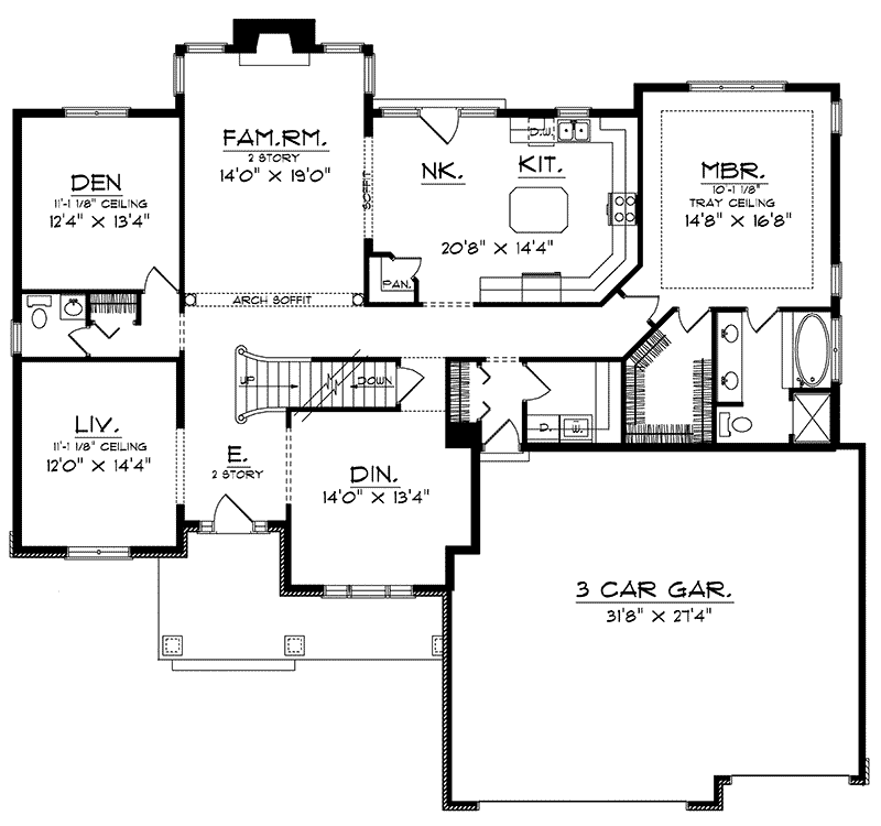 Lenard Traditional Home Plan 051D-0161 - Shop House Plans and More