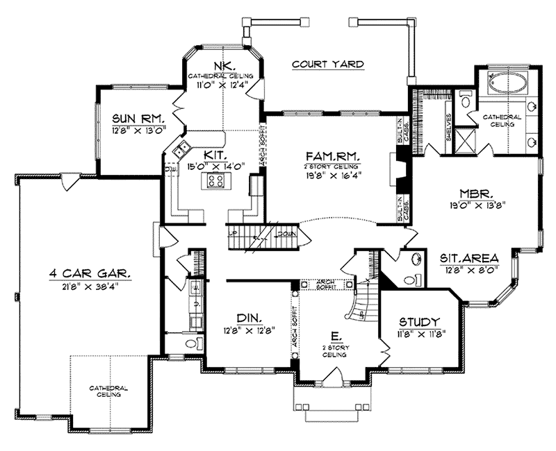 Godfrey Traditional Home Plan 051D-0180 - Search House Plans and More