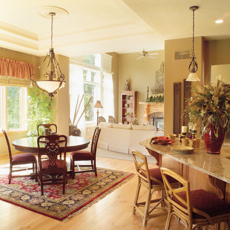 Tudor House Plan Dining Room Photo 03 - Parkridge European Home 051D-0188 - Shop House Plans and More