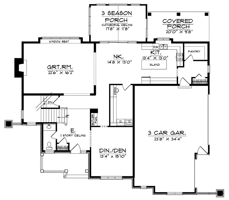 Oakgrove Traditional Home Plan 051D-0212 - Shop House Plans and More