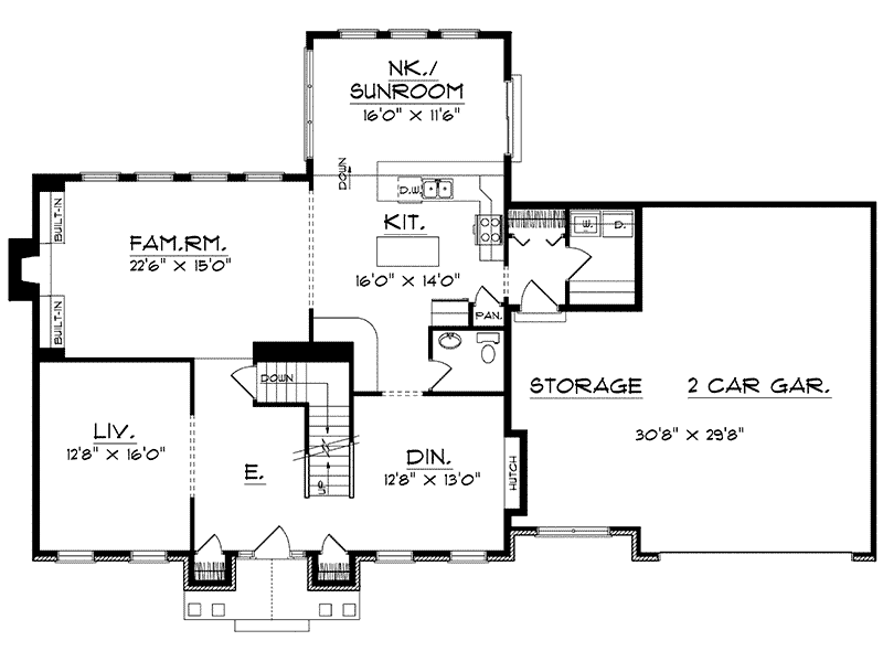 Derinda Traditional Home Plan 051d-0223 - Search House Plans And More