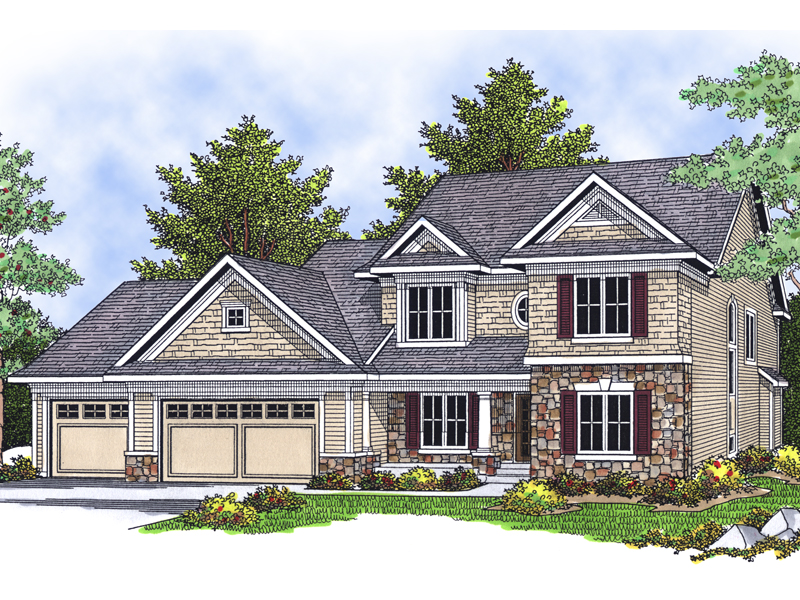 Osage Beach Shingle Style Home Plan 051d-0277 - Shop House Plans And More