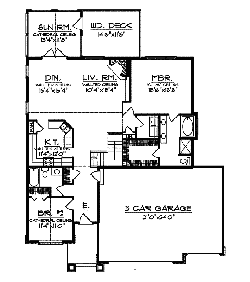 Cynthia Place Traditional Home Plan 051D-0335 - Search House Plans and More