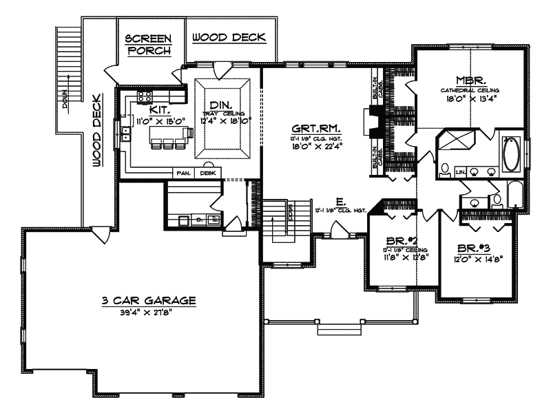 Saratoga Trace Ranch Home Plan 051D-0415 - Shop House Plans and More