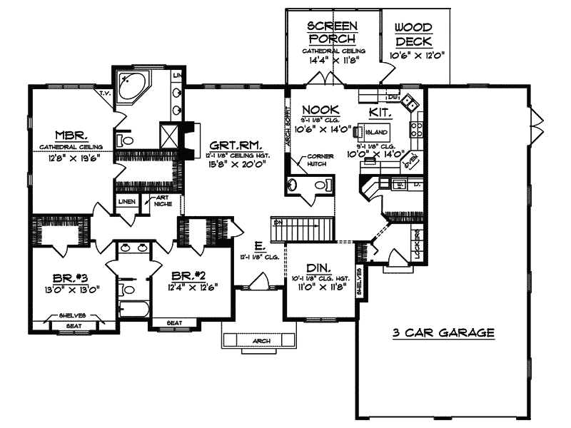 San Gabriel Stucco Sunbelt Home Plan 051D-0416 - Shop House Plans and More