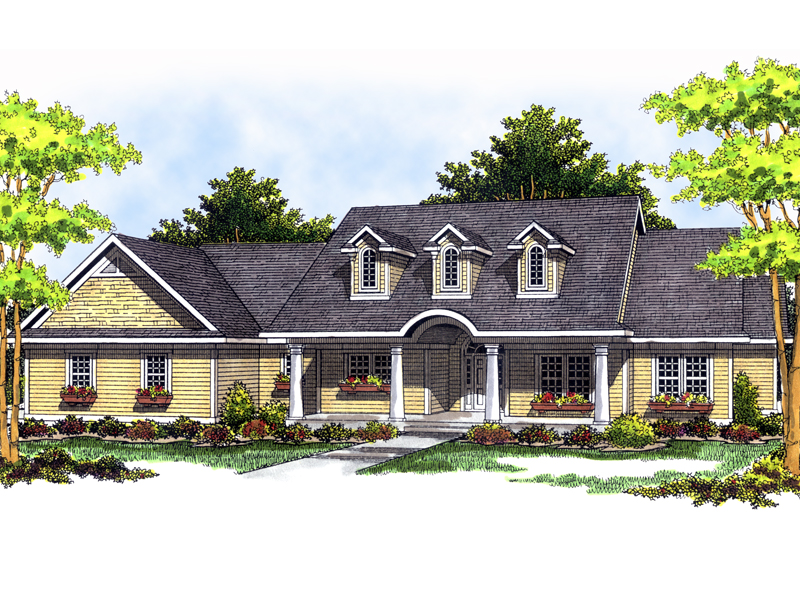 Edgeworth Cape Cod Ranch Home Plan 051d 0418 House Plans And More