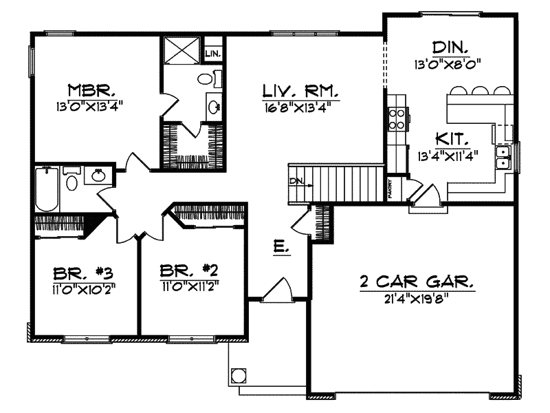 Hawks Point Narrow Lot Home Plan 051D0487 House Plans