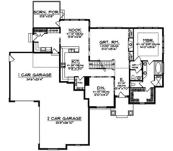 Medfor Lake Craftsman Home Plan 051D-0570 | House Plans and More