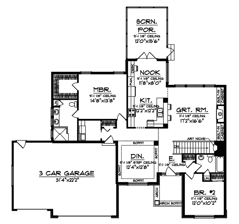 Manorhaven Traditional Home Plan 051D-0578 - Shop House Plans and More