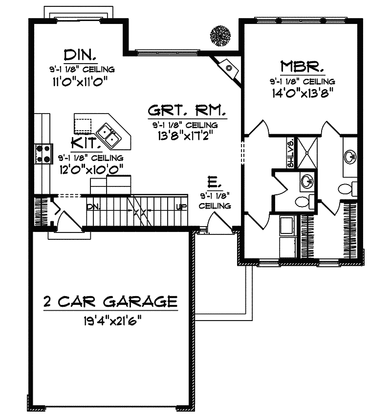 Periwinkle Prairie Style Home Plan 051D0595 Shop House Plans and More