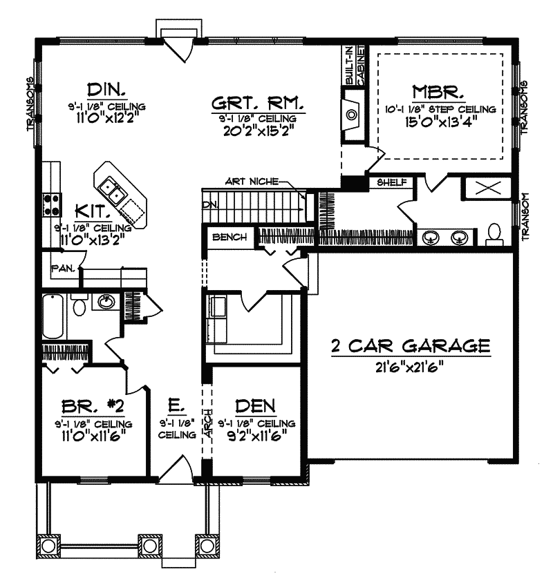Gallagher Falls Craftsman Home Plan 051D0598 House