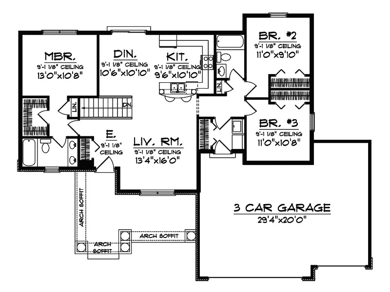 Taft Creek Ranch Style Home Plan 051D-0647 - Shop House Plans and More