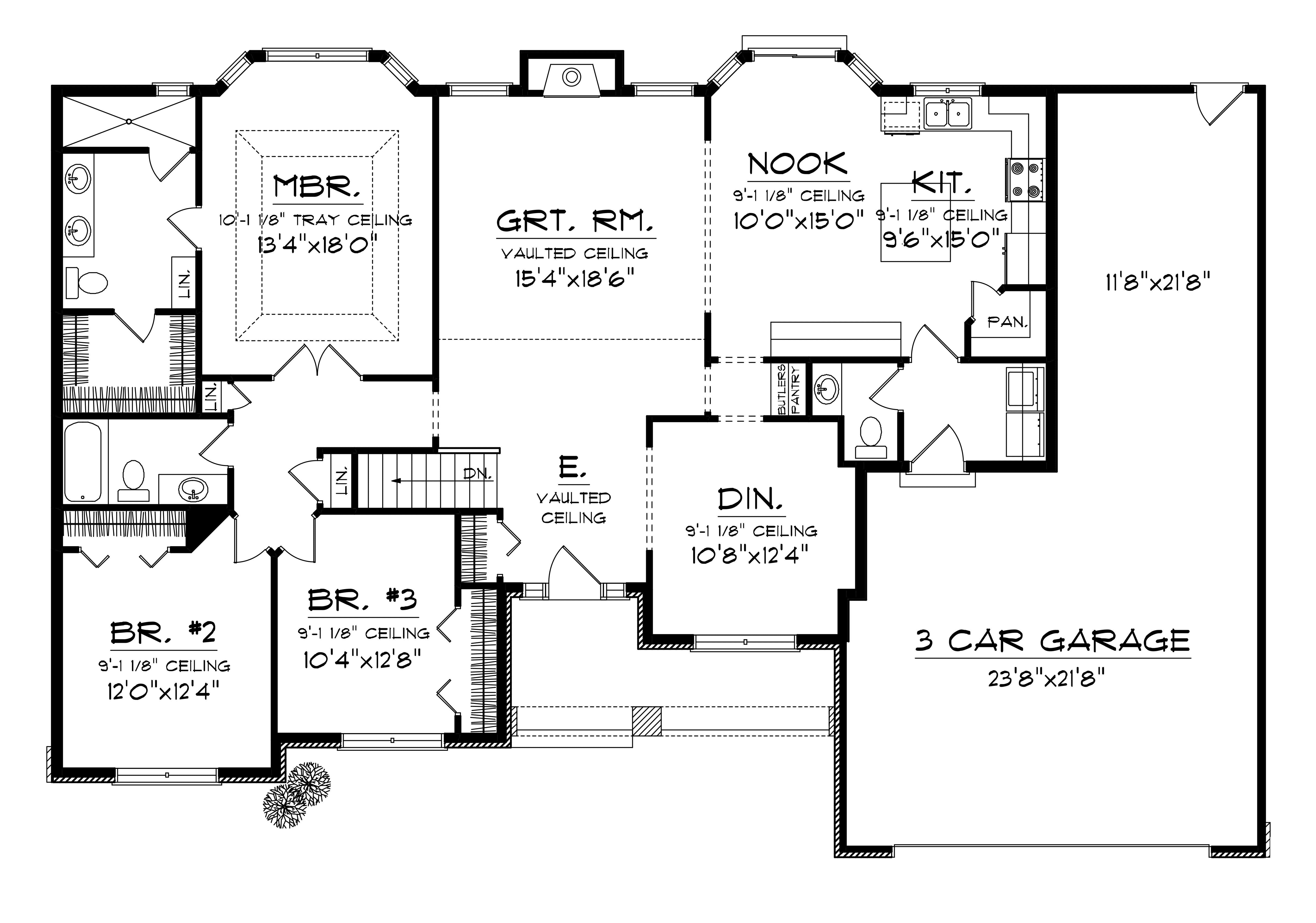 Ridgecrest Rustic Ranch Home Plan 051D 0680 Shop House Plans And More