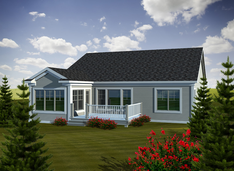 Ranch House Plan Rear Photo 01 - Wilson Farm Craftsman Home 051D-0736 - Shop House Plans and More