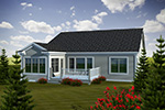 Arts & Crafts House Plan Rear Photo 01 - Wilson Farm Craftsman Home 051D-0736 - Shop House Plans and More