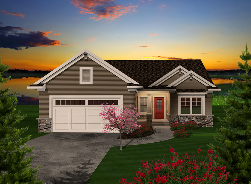 Arts & Crafts House Plan Front of Home - Alaine Craftsman Home 051D-0737 - Search House Plans and More