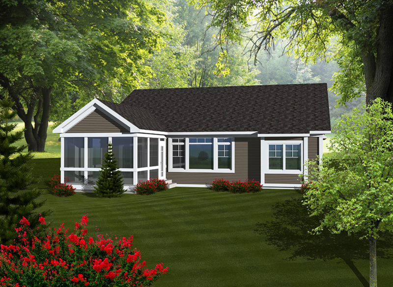 Arts & Crafts House Plan Rear Photo 01 - Alaine Craftsman Home 051D-0737 - Search House Plans and More