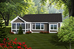 Arts & Crafts House Plan Rear Photo 01 - Alaine Craftsman Home 051D-0737 - Search House Plans and More