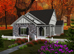 English Cottage House Plan Front of Home - Mill Place Tudor Home 051D-0739 - Shop House Plans and More