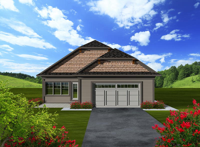 Shingle House Plan Rear Photo 01 - Eileen Hill Craftsman Home 051D-0740 - Search House Plans and More