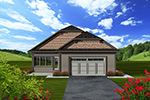 Shingle House Plan Rear Photo 01 - Eileen Hill Craftsman Home 051D-0740 - Search House Plans and More