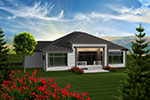 Adobe House Plans & Southwestern Home Design Rear Photo 01 - Santa Paula Ranch Home 051D-0743 - Shop House Plans and More