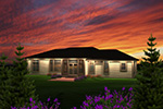 Rustic House Plan Rear Photo 01 - Chardonelle Prairie Style Home 051D-0746 - Search House Plans and More