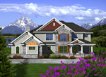 Neoclassical House Plan Front of House 051D-0751