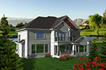 Craftsman House Plan Rear Photo 01 - Fredo European Home 051D-0751 - Search House Plans and More