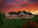 Luxury House Plan Front of House 051D-0752