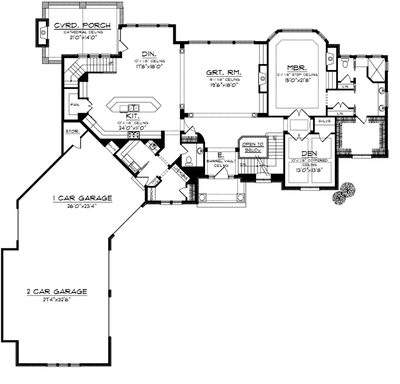 Luxury Home Plan First Floor 051D-0755