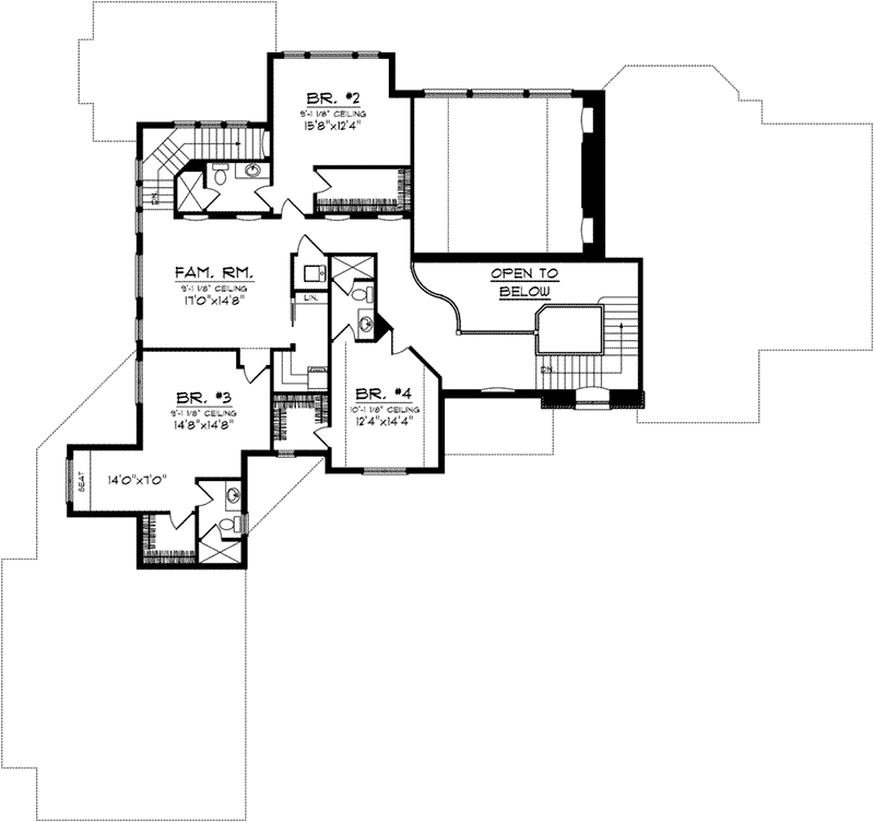 Traditional House Plan Second Floor - Lorianne European Luxury Home 051D-0755 - Shop House Plans and More
