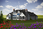 Country French House Plan Rear Photo 01 - Lorianne European Luxury Home 051D-0755 - Shop House Plans and More