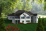 Sunbelt House Plan Rear Photo 01 - Milo Park Craftsman Home 051D-0756 - Shop House Plans and More
