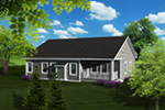 Traditional House Plan Rear Photo 01 - Torrell Craftsman Home 051D-0757 - Shop House Plans and More