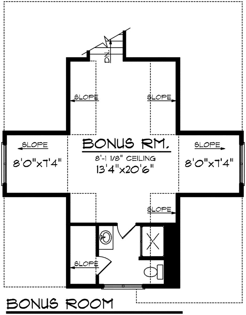 Traditional House Plan Bonus Room - Robyn Country Craftsman Home 051D-0763 - Shop House Plans and More