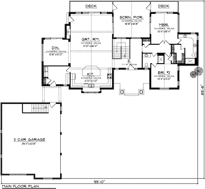 Traditional House Plan First Floor - Robyn Country Craftsman Home 051D-0763 - Shop House Plans and More