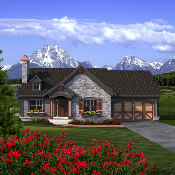 Kacy Cliff Rustic Country Home Plan 051D-0781 | House Plans and More